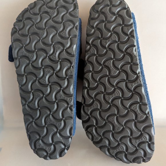 Discontinued! Arizona Birkenstocks in Moroccan Blue Suede with Soft Footbed - Picture 4 of 4